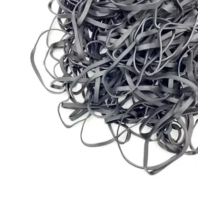 Wholesale Eco-friendly Elastic TPR Non-Latex Rubber Bands-120mm X5mm Black 1kg Bag for Industry Money Binding Cutting Factory