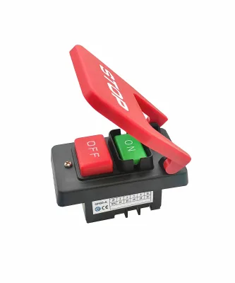 FESU KJD17B YH02-A 6 PINS Emergency Stop Push Button Switch