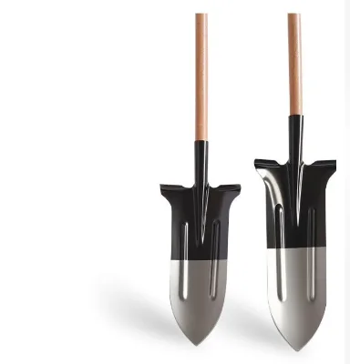 Heavy Duty Carbon Steel Digging Spade Long Wooden Handle Garden Transplant Shovel for Farm Landscaping Construction Work