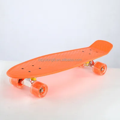 Factory Direct Supply of Youth Big Fish Board for Men and Women Four-wheel Beginners Skateboard with Lights
