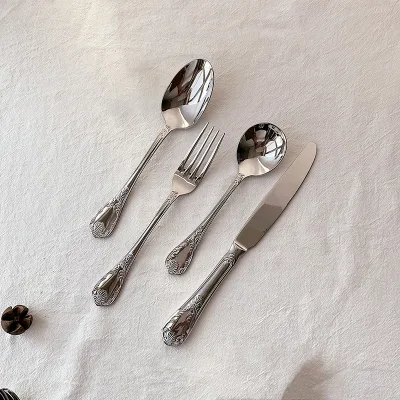 Pure Non-rustic Material Metal Stainless Steel Cutlery Set with Extra Premium Design & Material at Very Great Price