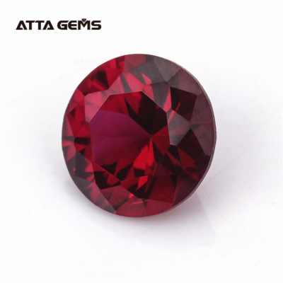 Lab Created Price of Synthetic #7 Ruby Gems Round Cut Gemstone Ruby