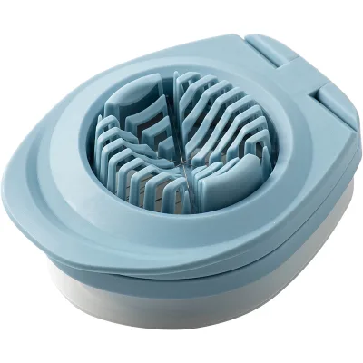 3-in-1 Household Stainless Steel Egg Cutter with Plastic Components Durable and Easy to Store Eco-Friendly for Home Kitchen Use