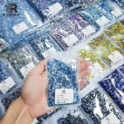 Hotfix AB Rhinestones Bulk Flatback Style Heat Transfer Iron-On Bling Crystal Trimming Shoes Garments Motif Design Glow Dark