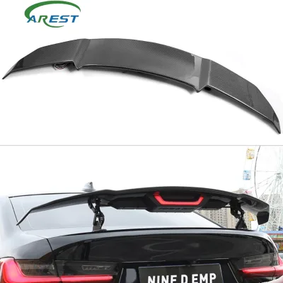 Intelligent electric lift rear wing, carbon fiber automatic fixed wing, three-box V model spoiler, car modification exterior