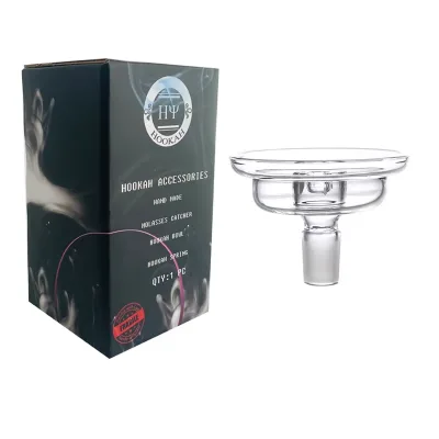 Wholesale Portable Glass Shisha Bowl 14mm Glass Free Type Pattern Includes Charcoal Storage Shisha Tips Chicha
