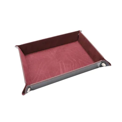 Doc Custom Luxury Foldable PU Leather Jewelry Storage Tray for Home Hotel Travel Sublimation Function Special Purpose Bags Cases