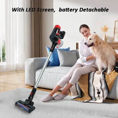 Cordless Stick Vacuum Cleaner Powerful Suction Handheld Vacuum Low Noise Lightweight Vacuum for Hard Floor Pet Hair