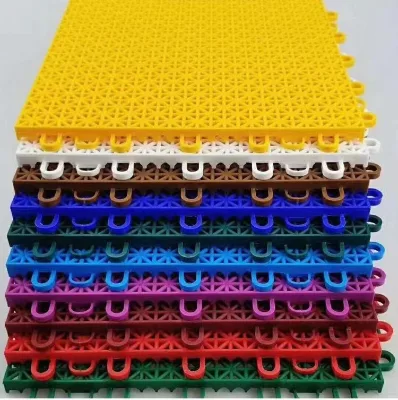 Non-Slip PP Plastic Modular Floor Portable Indoor Suspended Interlocking Design Basketball Tennis Badminton-for Swimming Pools