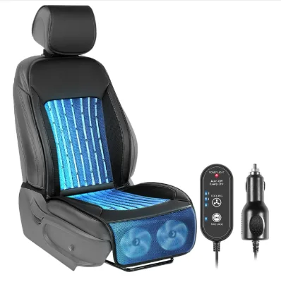 Portable Dual Zone Cooled Water Circulatory System USB Rechargeable Car Refrigeration Cushion Polyester Material Energy