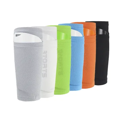 High Elasticity Nylon Soccer Calf Sleeves Shin Protective Training Shin Pads Socks New Leg Guards and Warmers
