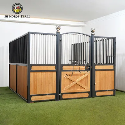 JH Steel Frame Equestrian Stable Farm Riding Horse Equipment Stall 3D Modeling Service Wholesale Products