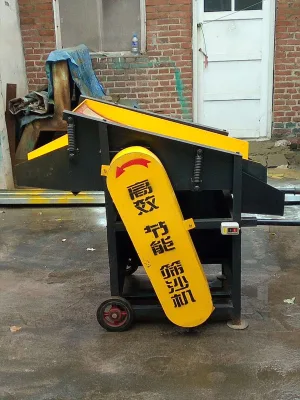 Automatic Vibrating Screen Sand Sifter Stone Gravel Sieving Machine Vibration Sand Separation Equipment Electric Sieving Machine