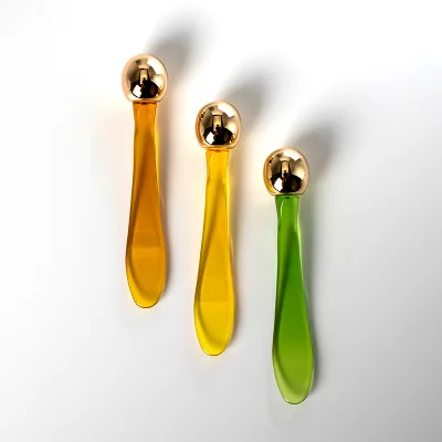 Hot Sales Plastic Mini Eye Massage Stick Eye Cream Massage Small Spoon Zinc Alloy Eye Cream Massage Stick