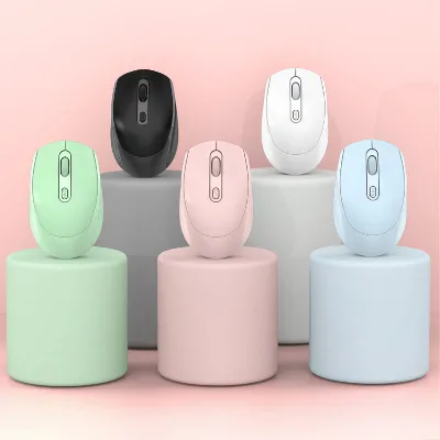 Factory-supplied Mini LED Dual-mode Silent Charging Wireless Mouse Lightweight Portable for Tablets and Laptops