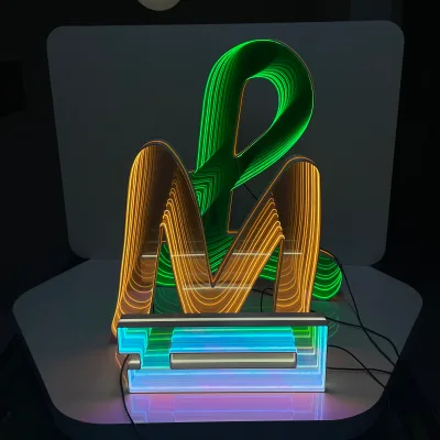 Custom Factory Dynamic LED Electronic Signage 3D Metal Illuminated Letters Durable Advertising Signage