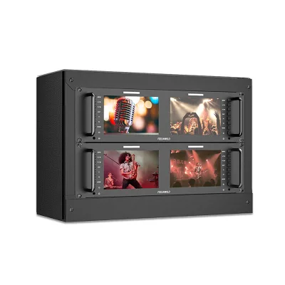FEELWORLD D71 PLUSNew Broadcast Video Monitor Dual Rackmount 7" 3G-SDI Monitor with 1280*800 IPS panel