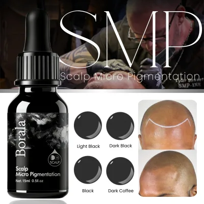 Private Label & OEM 15ml SMP Tattoo Ink 4 Colors - Custom Branding for Hair Clinics & PMU Professionals