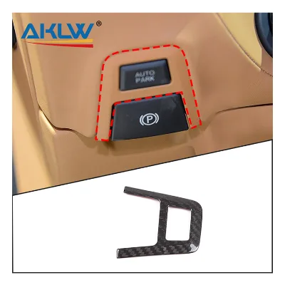 Real Carbon Fiber Car Interior Accessories for Ferrari 458/ F12 Berlinetta 2013-2017 Parking Button Switch Frame Trim Panel