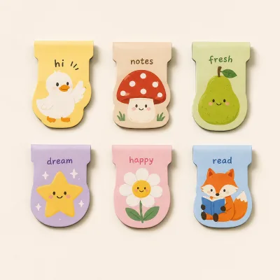 Custom-Logo High-Quality Double-Sided Magnetic Corner Bookmark Promotional Reading Accessory for Readers and Students