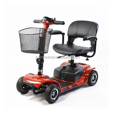 Foldable Electric Motorcycle Scooter Black Motor Power Battery Three Wheel Four Wheel Electric Mobility Scooter
