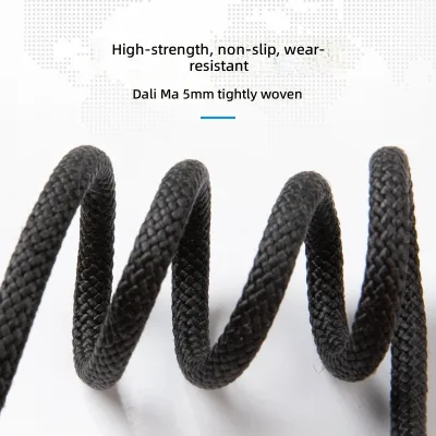 CAMNAL Dyneema Fall-Arrest Lanyard with Adjustable Extendable Design Prevents Tool Drops & Loss During Rock Climbing Use