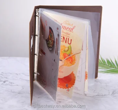New Fashion Board Nfc Restaurant Custom Transparent Menu