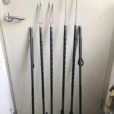 Fishing Sling Pole Spear for Power Head Spear Fishing Carbon Fibre Aluminum Pole With Barb