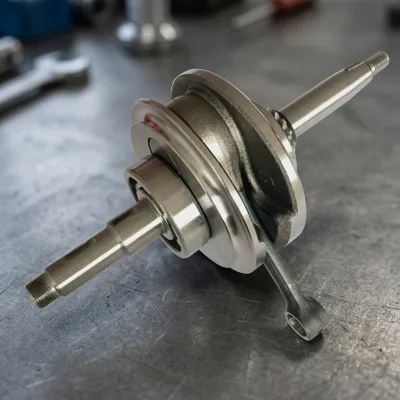 Customized Bajaj Boxer CT 100 Crankshaft-45Cr Forged Steel One Year Warranty