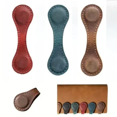 Wholesales Custom Square Leather Cute Magnetic Book Mark Bookmarks Printing for Book Custom Blanks