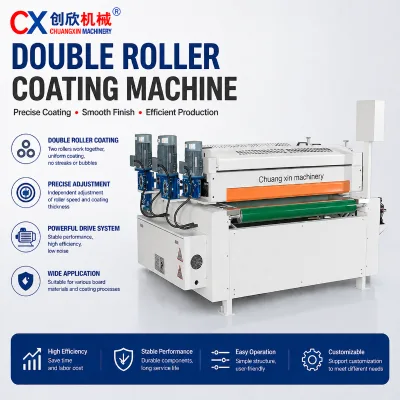 Automatic Double Roller UV Coating Machine for Flat Architectural Low-E Glass Mirror Ceramic Enamel Glass Surface Finishing