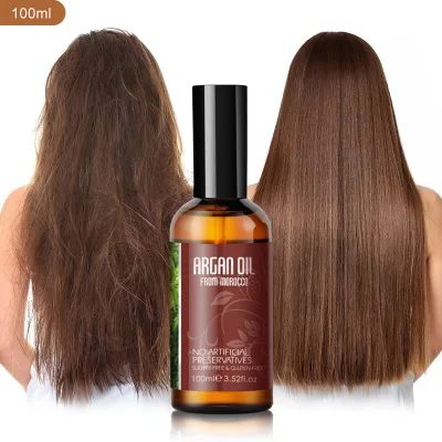 Wholesale Factory Price 100% Morocco Argan Oil Repair Hair Oil Serum for Dry Damaged Hair Treatment