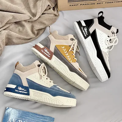 Hot Selling Cheap Custom Shoes Comfortable Anti-skid Casual Shoes High Top Sport Shoes for Men