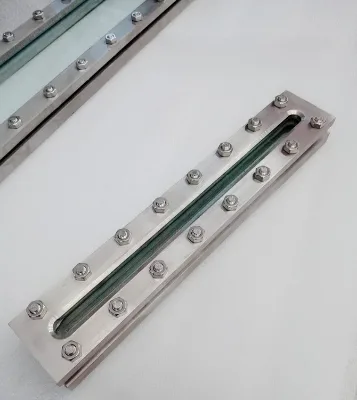 AOMITE Stainless Steel 304/316 Sanitary Sight Glass Flange NPT Square Low Pressure 50mm Food-Grade Polished Water Chemical