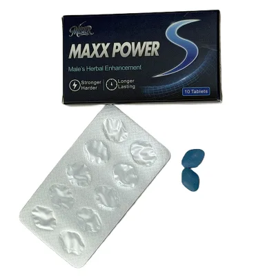 Men's Blue Pills Natural Energy & Stamina Support Tablets with Ginseng Maca