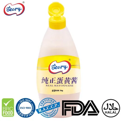 Real Mayonnaise in Squeeze Bottles for Bread
