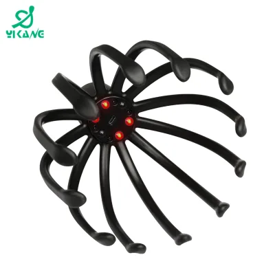 TheSmart Octopus Claw Electric Head Massager USB Charging Three Adjustable Settings Easy Use for Relieving Brain Fatigue