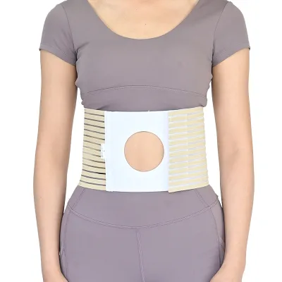 Abdominal Hernia Belt for Preventing Parastomal Hernia- Medical Ostomy Support Belts with 3.15" Hole for Colostomy Patients Post