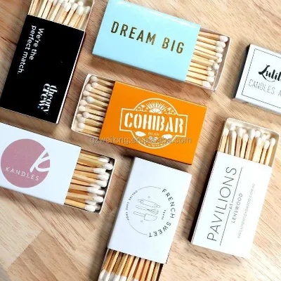 Wholesale of Manufacturers Bulk Plain White Boxes of Matches for Wedding Favo Matches Custom Box