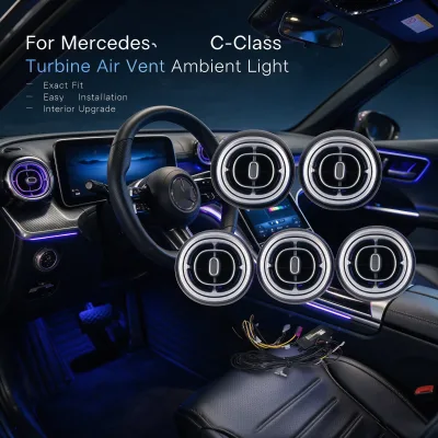 C Class W206 Air Vent With Ambilents Front+Rear for W206 C300 C220 Interior air Vent Light