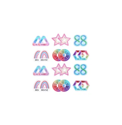 Mood Calming Anxiety Sensory Tactile Rough Stress Relief Adhesive Stickers for Workers Teen Adults Kids Stress Relief