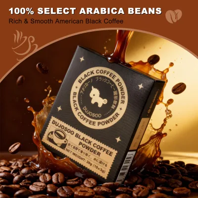 Healthy Sugar Free Freeze Dried Instant Coffee Powder Pure Black Coffee Beverage Low Calorie OEM Private Label Supply