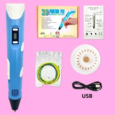 Wholesale 3D Pen Drawing Pens 3D DIY Printer Pen 3d Printing Kids ABS Filament Christmas Birthday Gift Toy 3D Pen for Kids