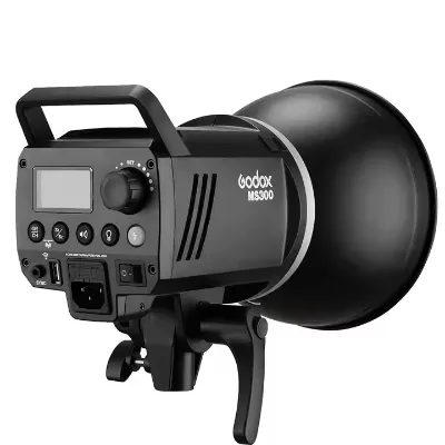 Godox MS300 Compact Durable 2.4G Built-in Wireless Receiver Lightweight Studio Flash Bowens Mount for Photobooth