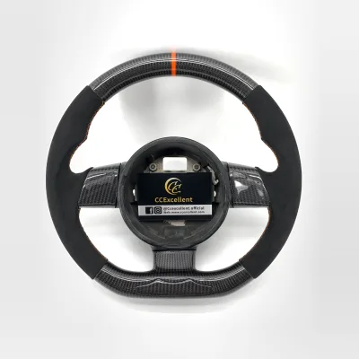 CCExcellent Factory-Price Carbon Fiber Steering Wheel for Lamborghini Callardo With Round Top Flat Bottom Design