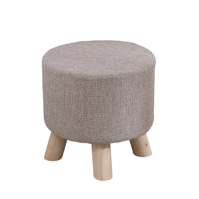 Footstool Solid Wood Small Stool Sofa Tea Stool Change Shoes Bench Footrest Stepstool Padded Seat