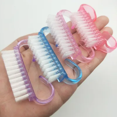 Hot Nails Beauty Horn Nail Dust Clean Remove Plastic Small Size Mini Cleaning Brush