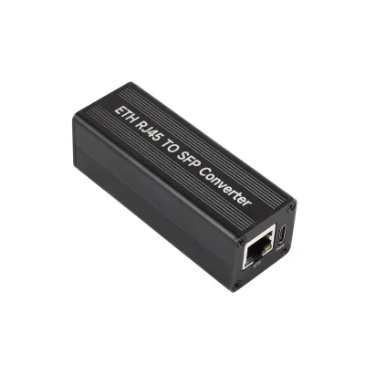 Gigabit Auto-negotiation SFP Fiber-to-Ethernet Converter, RTL8213B Controller Chip, Supports 1.25Gbps Optical Transceiver