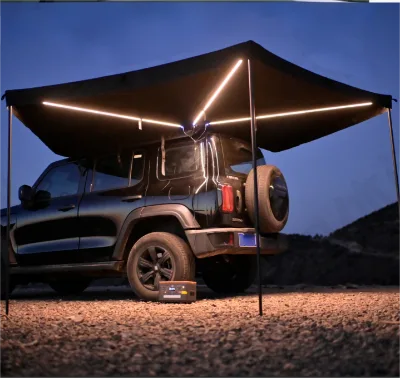 Waterproof High Strength Aluminum Alloy Frame 420d Oxford Cloth 180 270 360 Degree Awning Side Walls Car Side Camping Sunshade