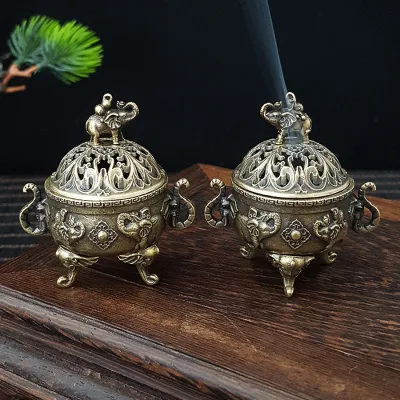 Mini Incense burner Alloy Incense burner Home Decoration Small Eephant Incense burner Boshan Stove